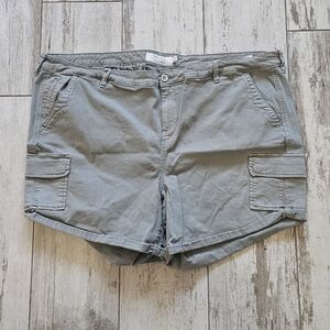 Torrid Olive Green Cargo Shorts 26 Plus